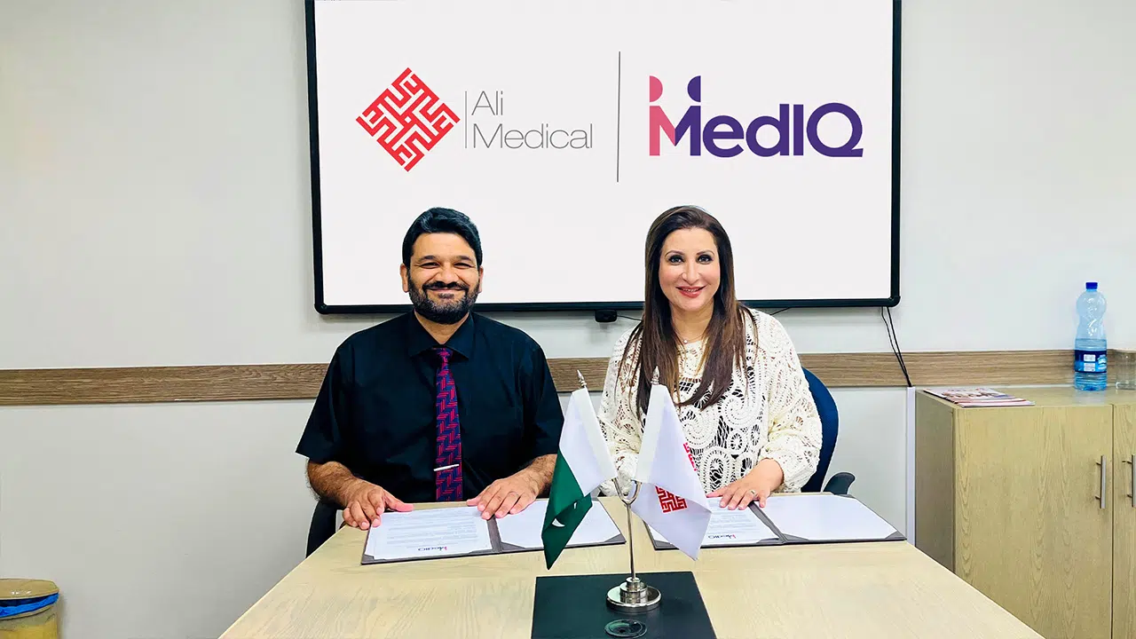 Strategic partnership between MedIQ Smart Healthcare and Ali Medical Centre for cashless care
Ali Medical Centre Islamabad joins MedIQ’s national healthcare provider network
MedIQ and Ali Medical teams after signing MoU for healthcare collaboration
