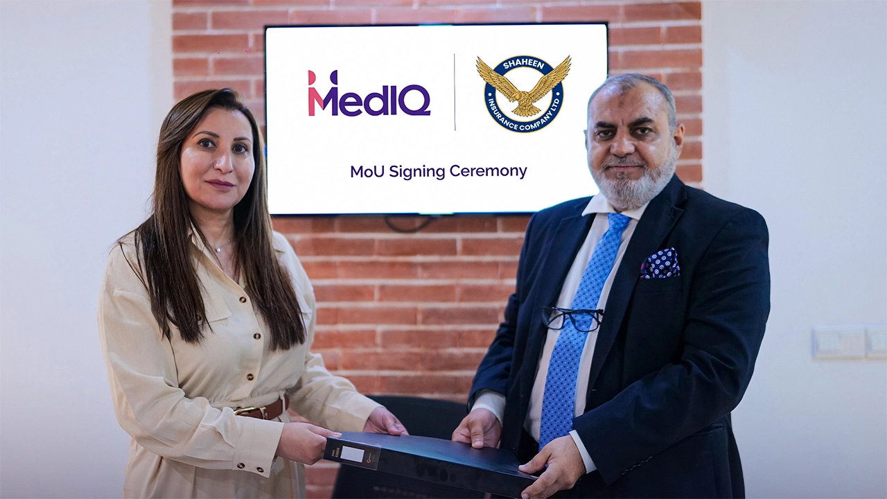 MedIQ and Shaheen Insurance leadership at TPA partnership MoU signing ceremony